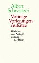 Cover: Vorträge, Vorlesungen, Aufsätze