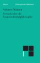 Cover: Versuch über die Transzendentalphilosophie Cover: Versuch über die Transzendentalphilosophie