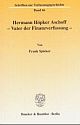 Cover: Hermann Höpker Aschoff - Vater der Finanzverfassung
