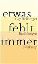 Cover: Etwas fehlt immer