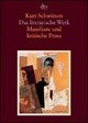 Cover: Das literarische Werk: Manifeste und kritische Prosa Cover: Das literarische Werk: Manifeste und kritische Prosa
