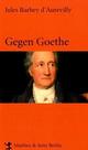 Cover: Gegen Goethe Cover: Gegen Goethe
