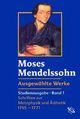 Cover: Moses Mendelssohn: Ausgewählte Werke in zwei Bänden