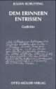 Cover: Dem Erinnern entrissen