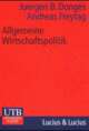 Cover: Allgemeine Wirtschaftspolitik