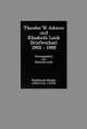 Cover: Theodor W. Adorno und Elisabeth Lenk - Briefwechsel 1962-1969