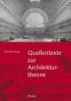 Cover: Quellentexte zur Architekturtheorie