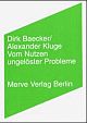 Cover: Vom Nutzen ungelöster Probleme