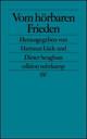 Cover: Vöm hörbaren Frieden