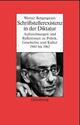 Cover: Schriftstellerexistenz in der Diktatur