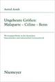Cover: Ungeheure Gr��en: Malaparte - Celine - Benn