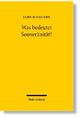 Cover: Was bedeutet Souveränität? Cover: Was bedeutet Souveränität?
