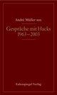 Cover: Gespräche mit Peter Hacks