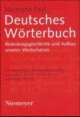 Cover: Deutsches Wörterbuch