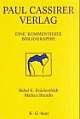 Cover: Paul Cassirer Verlag. Berlin 1898- 1933
