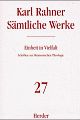 Cover: S�mtliche Werke, 32 B�nde, Band 27: Einheit in Vielfalt