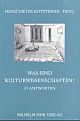 Cover: Was sind Kulturwissenschaften?