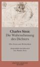 Cover: Die Wahrnehmung des Dichters