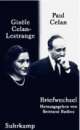 Cover: Paul Celan - Gisele Celan-Lestrange: Briefwechsel Cover: Paul Celan - Gisele Celan-Lestrange: Briefwechsel