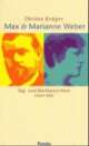 Cover: Max und Marianne Weber Cover: Max und Marianne Weber