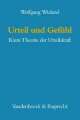 Cover: Urteil und Gefühl Cover: Urteil und Gefühl