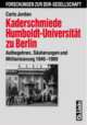 Cover: Kaderschmiede Humboldt-Universität zu Berlin