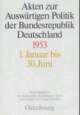 Cover: Akten zur Auswärtigen Politik der Bundesrepublik Deutschland 1953