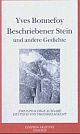 Cover: Beschriebener Stein und andere Gedichte