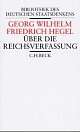 Cover: Über die Reichsverfassung