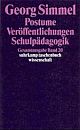 Cover: Georg Simmel: Gesamtausgabe in 24 B�nden. Band 20