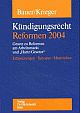 Cover: K�ndigungsrecht - Reformen 2004