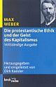 Cover: Die protestantische Ethik und der Geist des Kapitalismus