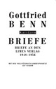 Cover: Gottfried Benn: Briefe Cover: Gottfried Benn: Briefe