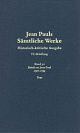 Cover: Jean Pauls sämtliche Werke / Historisch-kritische Ausgabe
