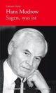 Cover: Hans Modrow