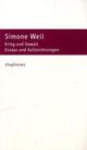 Cover: Weil, Simone: Krieg und Gewalt