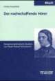Cover: Der nachschaffende Hörer