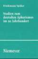 Cover: Studien zum deutschen Aphorismus im 20. Jahrhundert