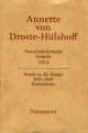 Cover: Annette von Droste-Hülshoff: 'Historisch-kritische Ausgabe. Werke, Briefwechsel'