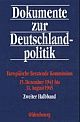 Cover: Dokumente zur Deutschlandpolitik