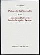 Cover: Philosophie hat Geschichte