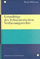 Cover: Grundzüge des Schweizerischen Verfassungsrechts