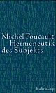 Cover: Hermeneutik des Subjekts