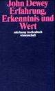 Cover: Erfahrung, Erkenntnis und Wert Cover: Erfahrung, Erkenntnis und Wert