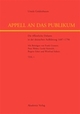 Cover: Appell an das Publikum Cover: Appell an das Publikum