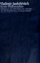 Cover: Erste Philosophie