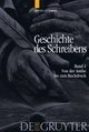 Cover: Geschichte des Schreibens