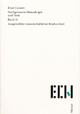 Cover: Ernst Cassirer: Briefe Cover: Ernst Cassirer: Briefe