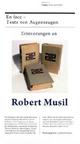 Cover: Erinnerungen an Robert Musil