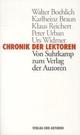 Cover: Chronik der Lektoren